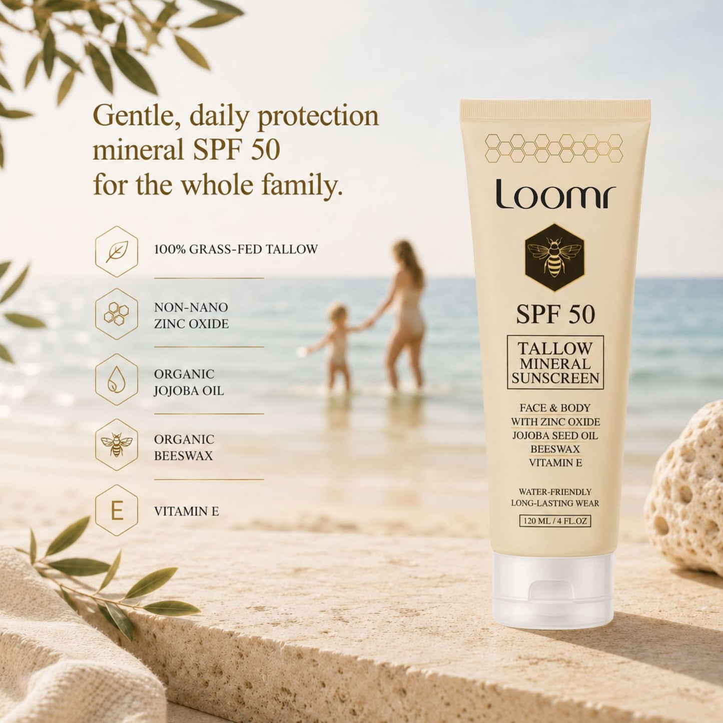 Loomr™ Organic SPF 50 Sunscreen